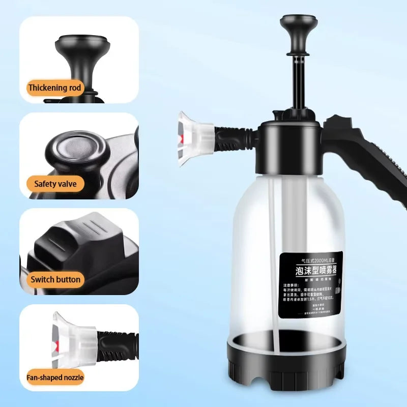 Pressure Foam Cannon Car Wash Sprayer Bottle For Thick Snow