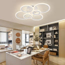Modern LED Chandelier Home Lighting Ring Ceiling Mount Chandelier Living Room Bedroom Lighting lustre Ceiling pendant lamp Wattsspeed