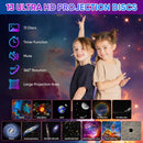 Galaxy Projector for Bedroom 13 Film Discs HD Image Star Projector Night Light 360° Rotating Children's Planetarium Projector Wattsspeed