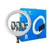 18 Inch Round Lamp Barber Chest Holder Hair Extensions Ring Light Ringlight Wall Mount for Barber Shop Live Streaming Recording