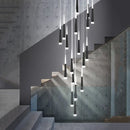 Meteor Shower Chandelier Spiral Staircase Long Chandelier Villa Ceiling Chandelier LOFT Restaurant Chandelier Can Be Customized Wattsspeed