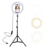 2025 Hot Sell 10 Inch Led Ring Light With 19cm or 160cm 200cn Tripod Stand for youtube Live Show