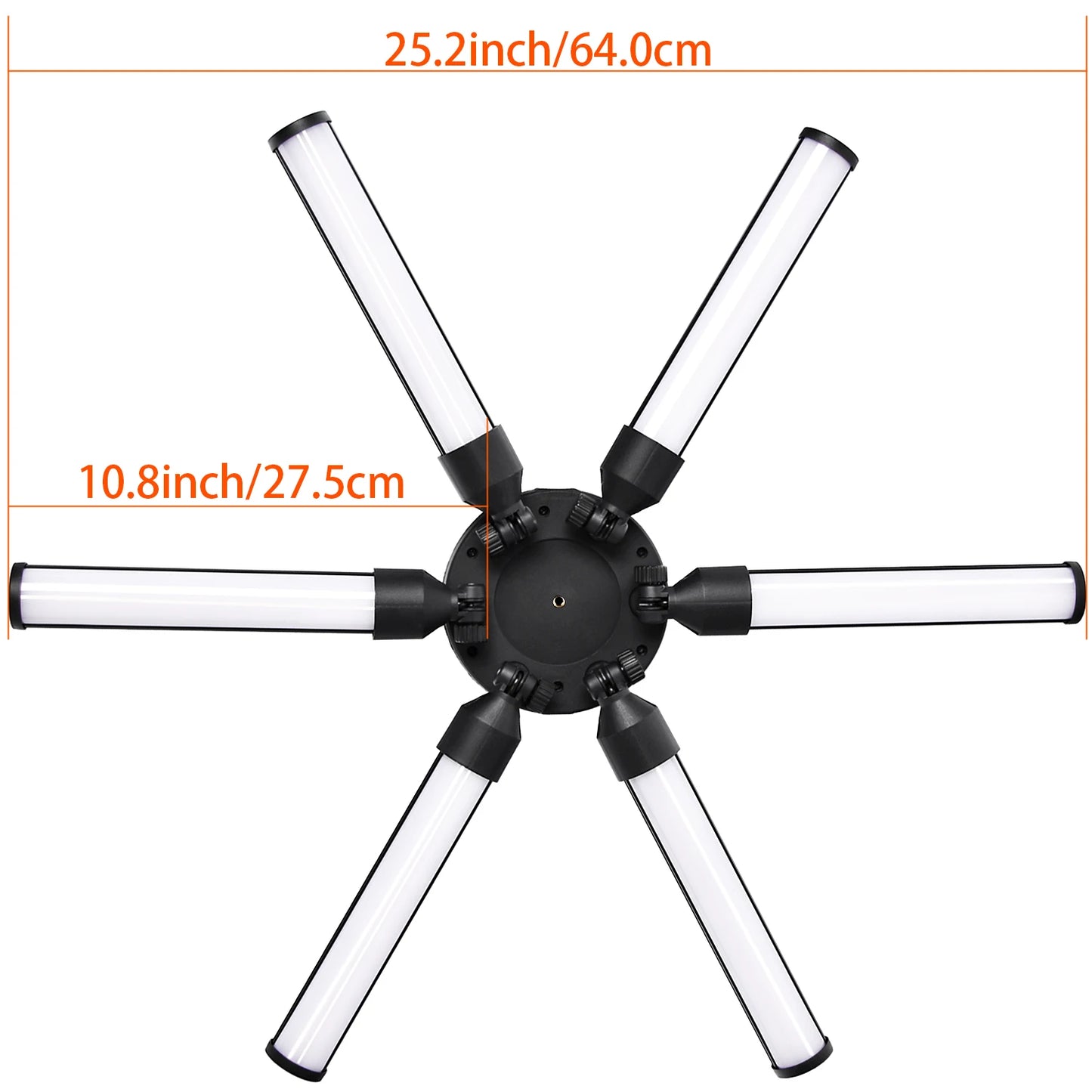 FOSOTO FT-06mini 60w 6 Tubes Led SuperStar LED Ring Light Photographic Light With Tripod Stand for Camera Phone Make Up,Live