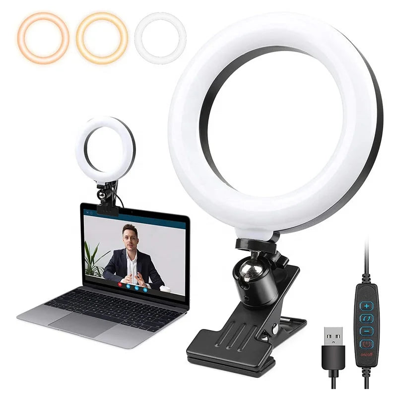 26Cm Ring Light With Tripod Stand for  Computer