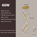 Meteor Shower Chandelier Spiral Staircase Long Chandelier Villa Ceiling Chandelier LOFT Restaurant Chandelier Can Be Customized Wattsspeed