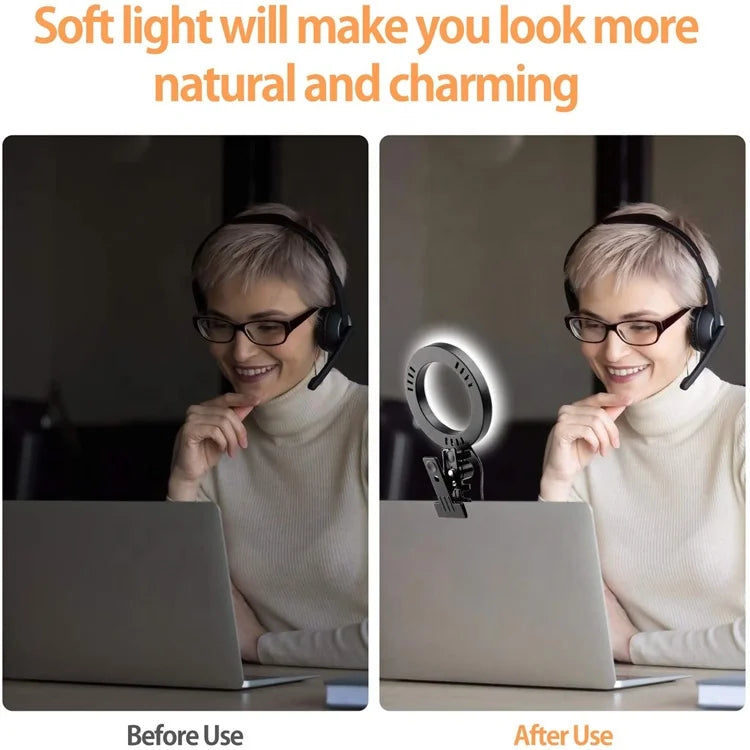 26Cm Ring Light With Tripod Stand for  Computer