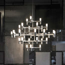 Crown Major Chandelier Nordic Tube Silver Chandelier Modern Led Art Designer Luxury Chandelier For Kitchen Hotel Big Chandelier Wattsspeed
