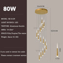 Meteor Shower Chandelier Spiral Staircase Long Chandelier Villa Ceiling Chandelier LOFT Restaurant Chandelier Can Be Customized Wattsspeed