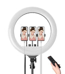 18 Inch Round Lamp Barber Chest Holder Hair Extensions Ring Light Ringlight Wall Mount for Barber Shop Live Streaming Recording Wattsspeed
