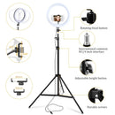 2025 Hot Sell 10 Inch Led Ring Light With 19cm or 160cm 200cn Tripod Stand for youtube Live Show Wattsspeed