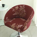 Semi-Circular Chair Cover Elastic Dining Chairs Slipcovers Accent Curved Chairs Dustproof Covers Armchair Seat Case Home Decor Wattsspeed