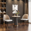 Dining Chairs Set of 2, Faux Leather Dining Chairs Upholstered Padded Modern Dining Room Chairs Back Wood Kitchen Make Up Chairs Wattsspeed