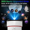 Galaxy Projector with 10 Slides Image Planetarium BedRoom Decor Lights 360° Rotation 1/2/4Timer off &8 LED Color Night Light Wattsspeed