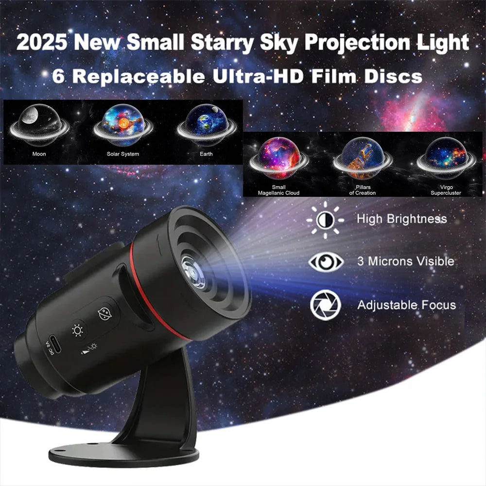 Galaxy Projector Home Planetarium Astral Light Projector with Solar System & Constellation forCorridor Bedroom Ceiling Room Deco