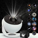 Galaxy Star Projector with 13 HD Film Slides 5W LED 6500K, 26.4m² Coverage Quiet Rotation Home Planetarium Night Light Wattsspeed