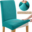 Jacquard Chair Cover, Durable Elastic Fabric Dining Chairs Cover, Stretch Covers For Kitchen Dining Room Chairs, Home Decor Wattsspeed