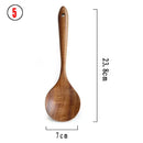 Kitchen Sets Wooden Kitchen Utensils Cooking Wooden Spoons Wooden Spoons Soup Utensils Kitchen Cooking Sets Cooking Gifts1-10PC Wattsspeed