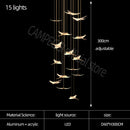 Modern Chandelier Luxury Led Chandelier Living Room Large Home Decoration Chandelier Design Villa Stair Acrylic Chandelier Wattsspeed