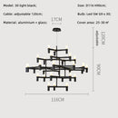 Crown Major Chandelier Nordic Tube Silver Chandelier Modern Led Art Designer Luxury Chandelier For Kitchen Hotel Big Chandelier Wattsspeed