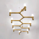 Crown Major Chandelier Nordic Tube Silver Chandelier Modern Led Art Designer Luxury Chandelier For Kitchen Hotel Big Chandelier Wattsspeed