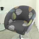 Semi-Circular Chair Cover Elastic Dining Chairs Slipcovers Accent Curved Chairs Dustproof Covers Armchair Seat Case Home Decor Wattsspeed
