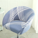 Semi-Circular Chair Cover Elastic Dining Chairs Slipcovers Accent Curved Chairs Dustproof Covers Armchair Seat Case Home Decor Wattsspeed