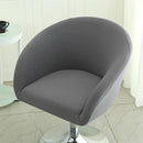 Semi-Circular Chair Cover Elastic Dining Chairs Slipcovers Accent Curved Chairs Dustproof Covers Armchair Seat Case Home Decor Wattsspeed