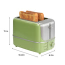 2 Slice Wide Slot Toaster with 7 Preset Temperature and Defrost Small Household Bread Maker Sandwich Maker Toaster US/EU plug Wattsspeed