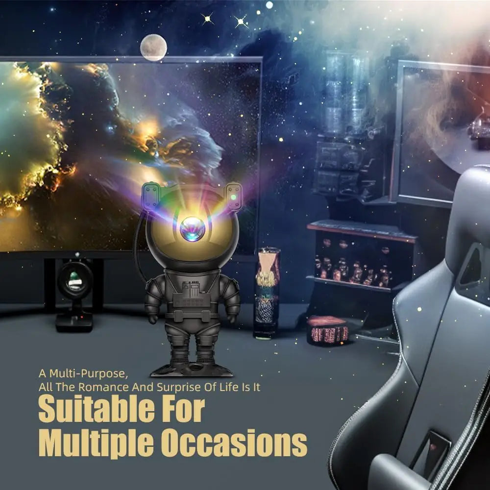 Galaxy Projector for Room Decor Astronaut Star Projector, Cool Stuff for Men's Bedroom Accessories, LED Nebula Light with Remote