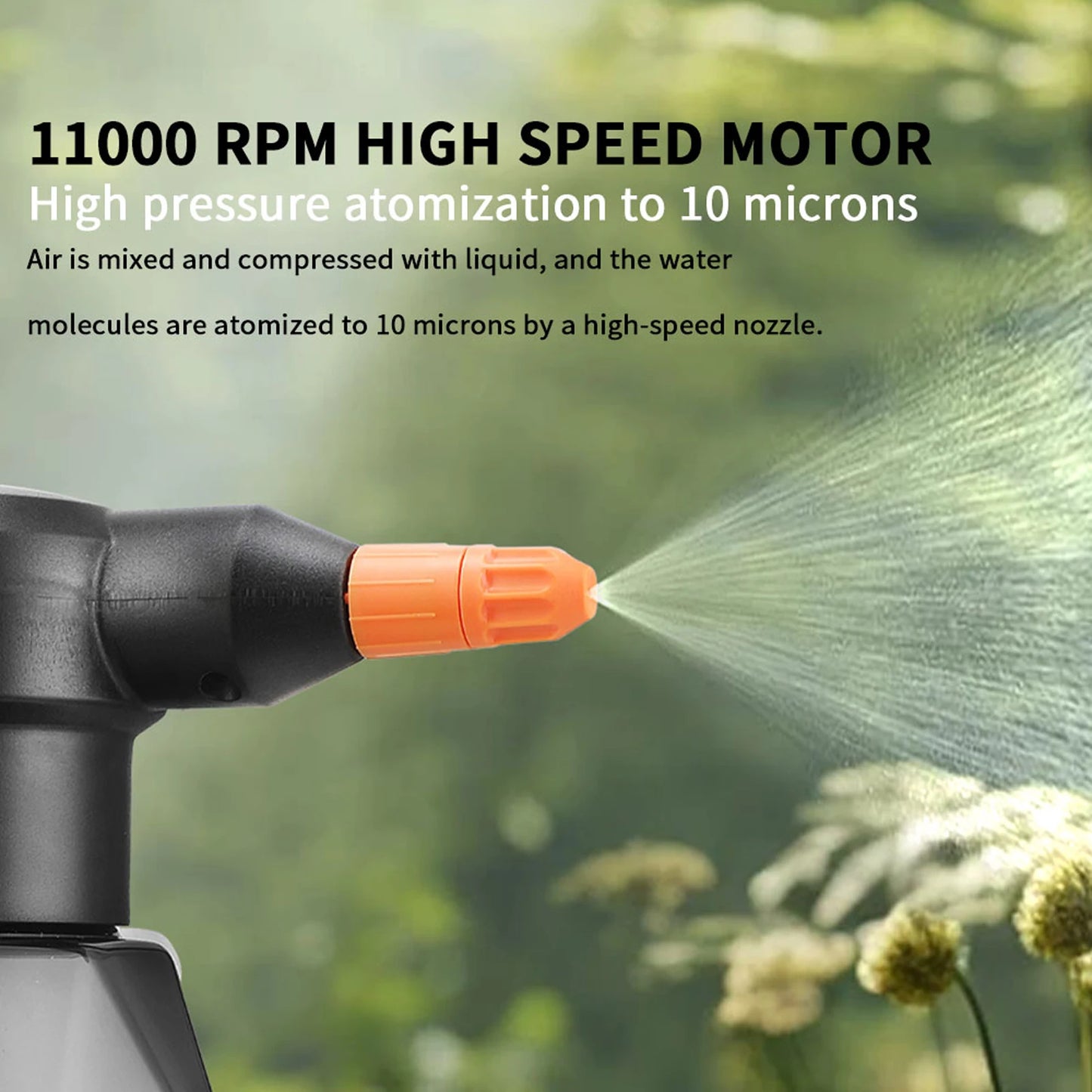 Electric Spray Bottle 2l, Rechargeable Battery Powered Spray