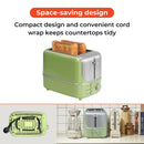 2 Slice Wide Slot Toaster with 7 Preset Temperature and Defrost Small Household Bread Maker Sandwich Maker Toaster US/EU plug Wattsspeed
