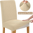 Jacquard Chair Cover, Durable Elastic Fabric Dining Chairs Cover, Stretch Covers For Kitchen Dining Room Chairs, Home Decor Wattsspeed