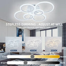 Modern LED Chandelier Home Lighting Ring Ceiling Mount Chandelier Living Room Bedroom Lighting lustre Ceiling pendant lamp Wattsspeed