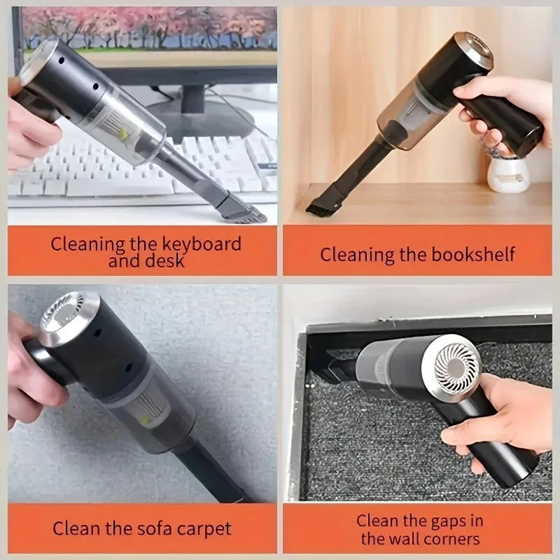 Wireless Car Vacuum Cleaner USB Charging 1200mah Smart Clean
