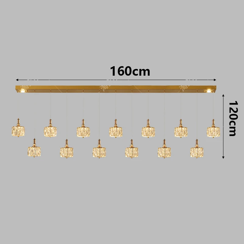 Modern restaurant crystal chandelier indoor ceiling chandelier indoor lighting chandelier LED chandelier chandelier type lightin
