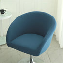 Semi-Circular Chair Cover Elastic Dining Chairs Slipcovers Accent Curved Chairs Dustproof Covers Armchair Seat Case Home Decor Wattsspeed