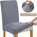 Jacquard Chair Cover, Durable Elastic Fabric Dining Chairs Cover, Stretch Covers For Kitchen Dining Room Chairs, Home Decor Wattsspeed