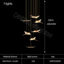 Modern Chandelier Luxury Led Chandelier Living Room Large Home Decoration Chandelier Design Villa Stair Acrylic Chandelier Wattsspeed