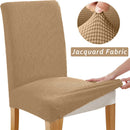 Jacquard Chair Cover, Durable Elastic Fabric Dining Chairs Cover, Stretch Covers For Kitchen Dining Room Chairs, Home Decor Wattsspeed