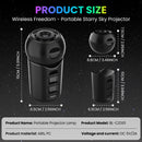 Rechargeable Portable Galaxy Light Projector,4 HD Film Discs and Night Light Projector with Adjustable Focus Lens Wattsspeed
