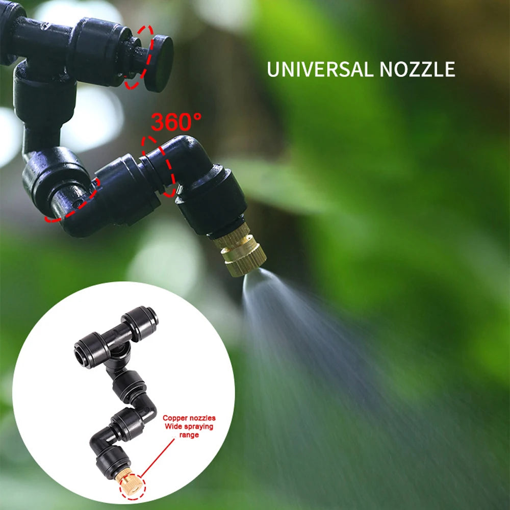 Intelligent Rainforest Spray System WiFi Control Automatic Mist Timing Spray System Kit Irrigation Timer Reptile Sprayer Humidif