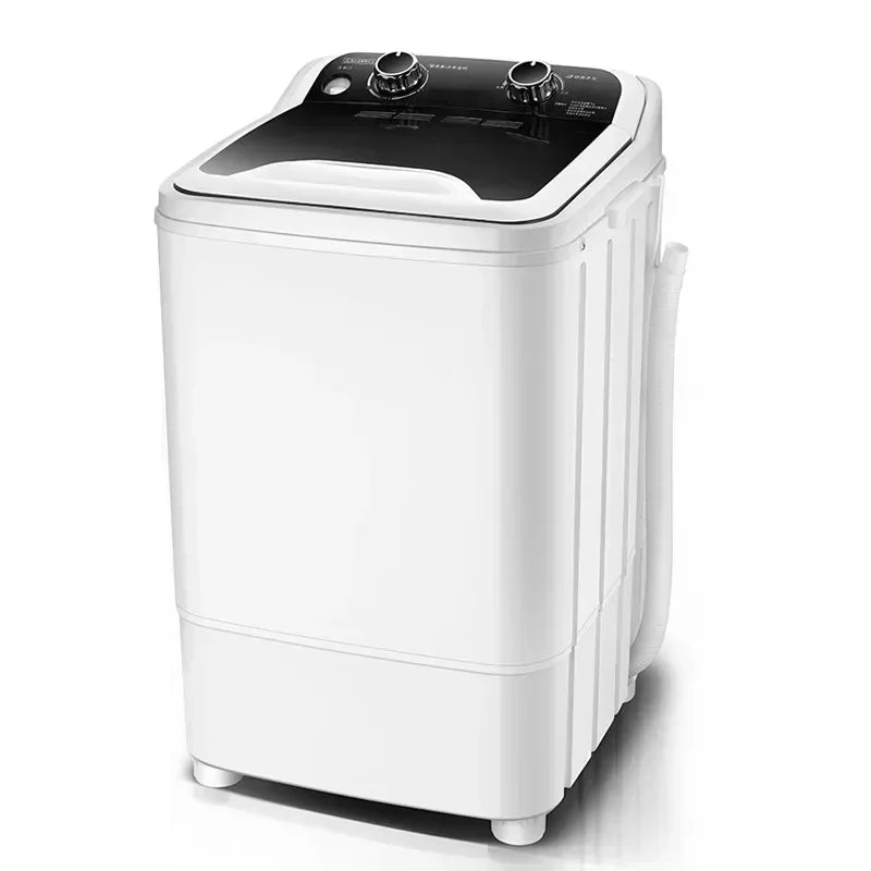 Home 7.5L large bucket 3-in-1 washing machine semi-automatic, stainless steel drainage basket, can wash underwear, socks, shoes