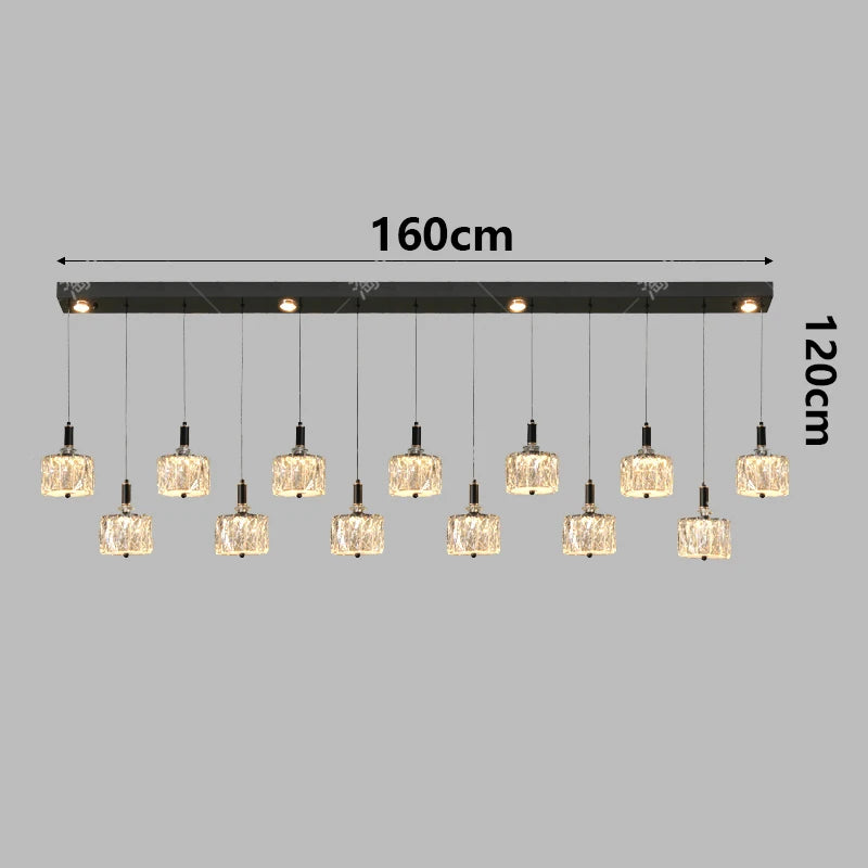 Modern restaurant crystal chandelier indoor ceiling chandelier indoor lighting chandelier LED chandelier chandelier type lightin
