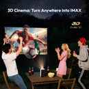 BYINTEK P70X Portable Mini Projector with Built-in Battery 4K Support 3D Wifi for Outdoor Movie Night Home Theater Projectors Wattsspeed