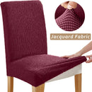 Jacquard Chair Cover, Durable Elastic Fabric Dining Chairs Cover, Stretch Covers For Kitchen Dining Room Chairs, Home Decor Wattsspeed