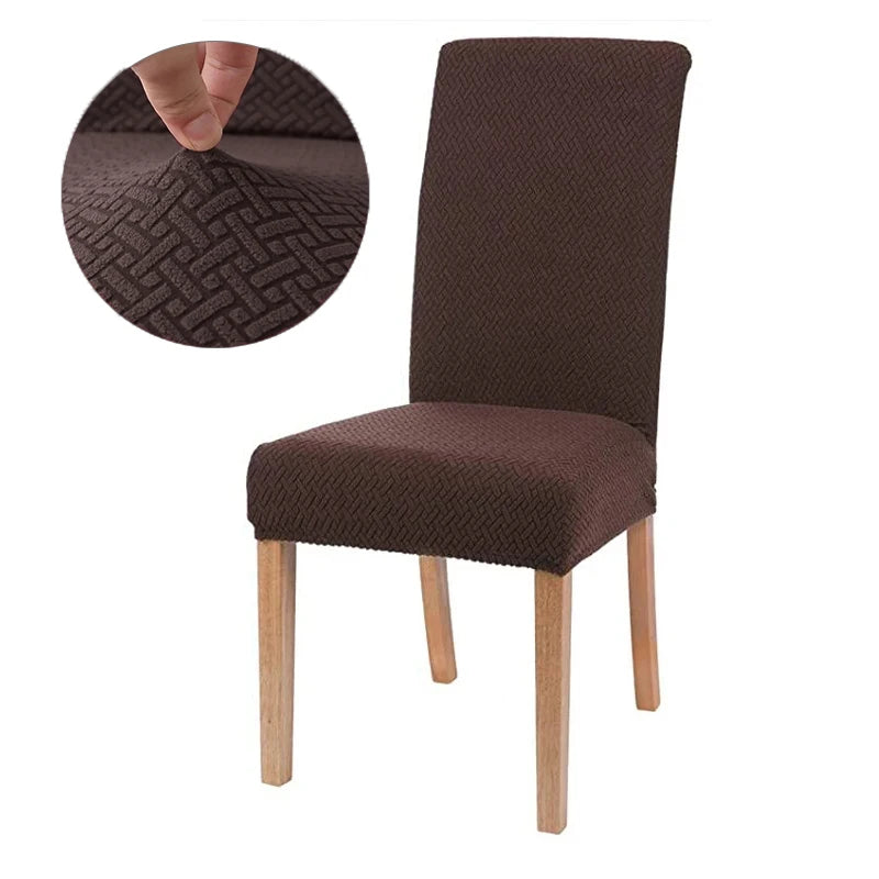 Durable Elastic Fabric Cover For Dining Chairs,Jacquard Chair Cover,Chairs Covers Stretch For Kitchens Home Living Room Decor