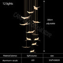 Modern Chandelier Luxury Led Chandelier Living Room Large Home Decoration Chandelier Design Villa Stair Acrylic Chandelier Wattsspeed