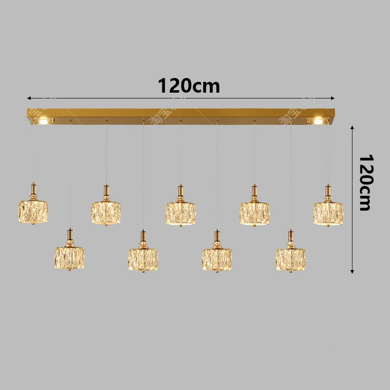 Modern restaurant crystal chandelier indoor ceiling chandelier indoor lighting chandelier LED chandelier chandelier type lightin