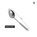 Kitchen Cookware Cooking Utensils Stainless Steel Shovel Soup Spoon Turner Utensils Dinnerware Cooking Tool Kitchen Gadgets Wattsspeed