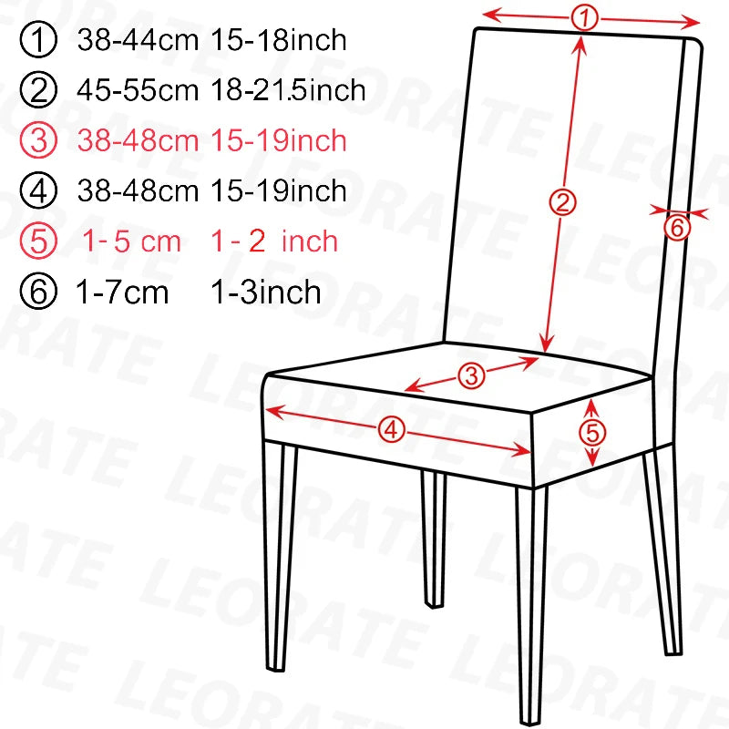 Durable Elastic Fabric Cover For Dining Chairs,Jacquard Chair Cover,Chairs Covers Stretch For Kitchens Home Living Room Decor
